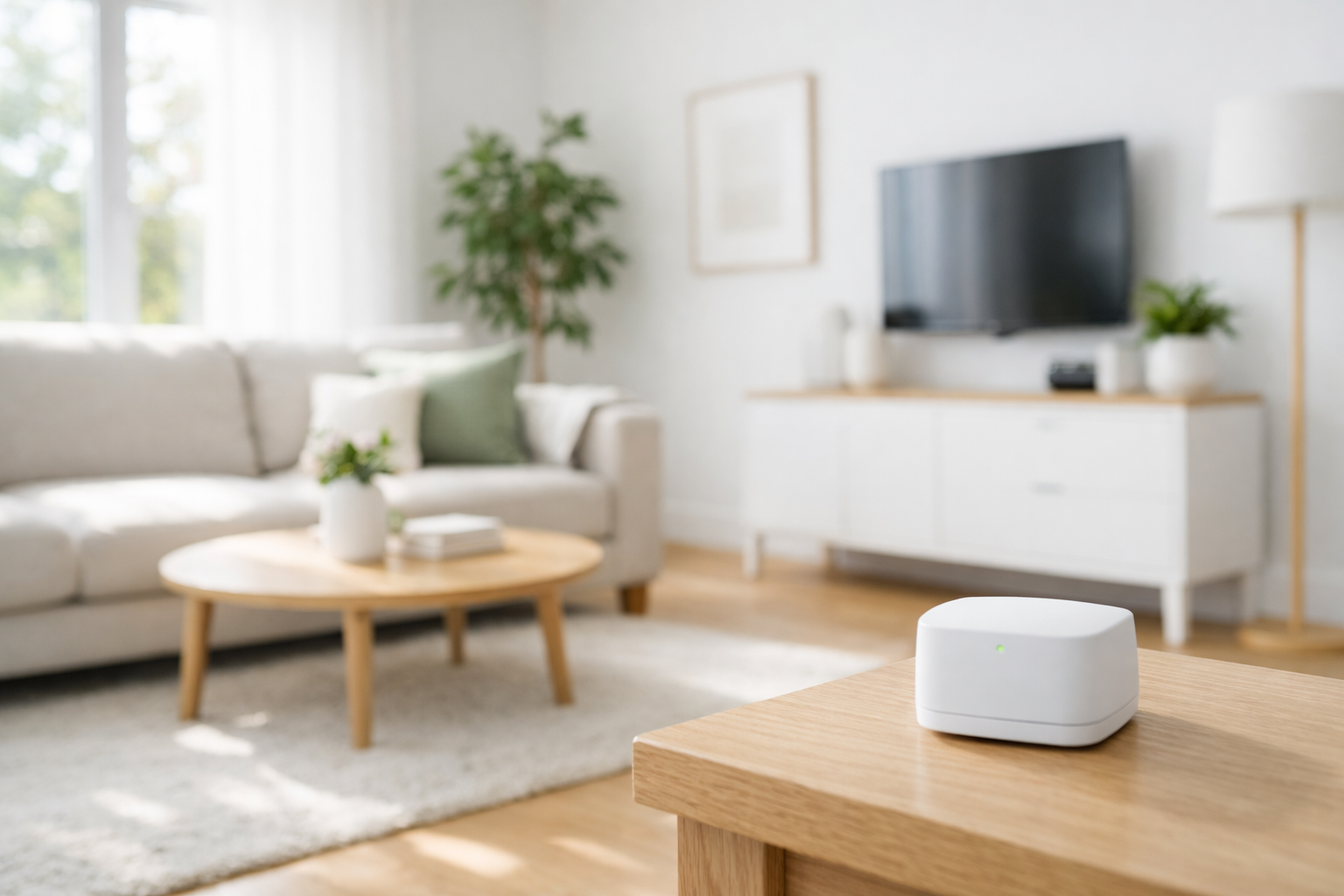 Salon lumineux et sain